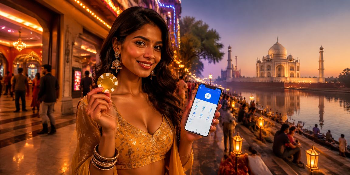 Digital payment for lottery ticket purchase in Agra night market